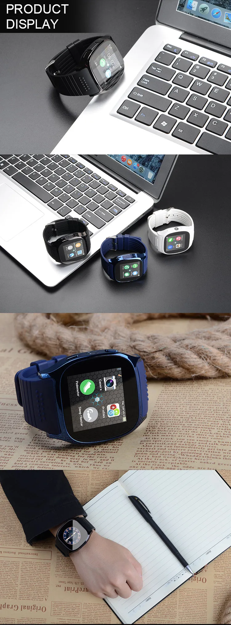 NEW Bluetooth Smart Watch Support - Sports Smart Wach - 3 Colors