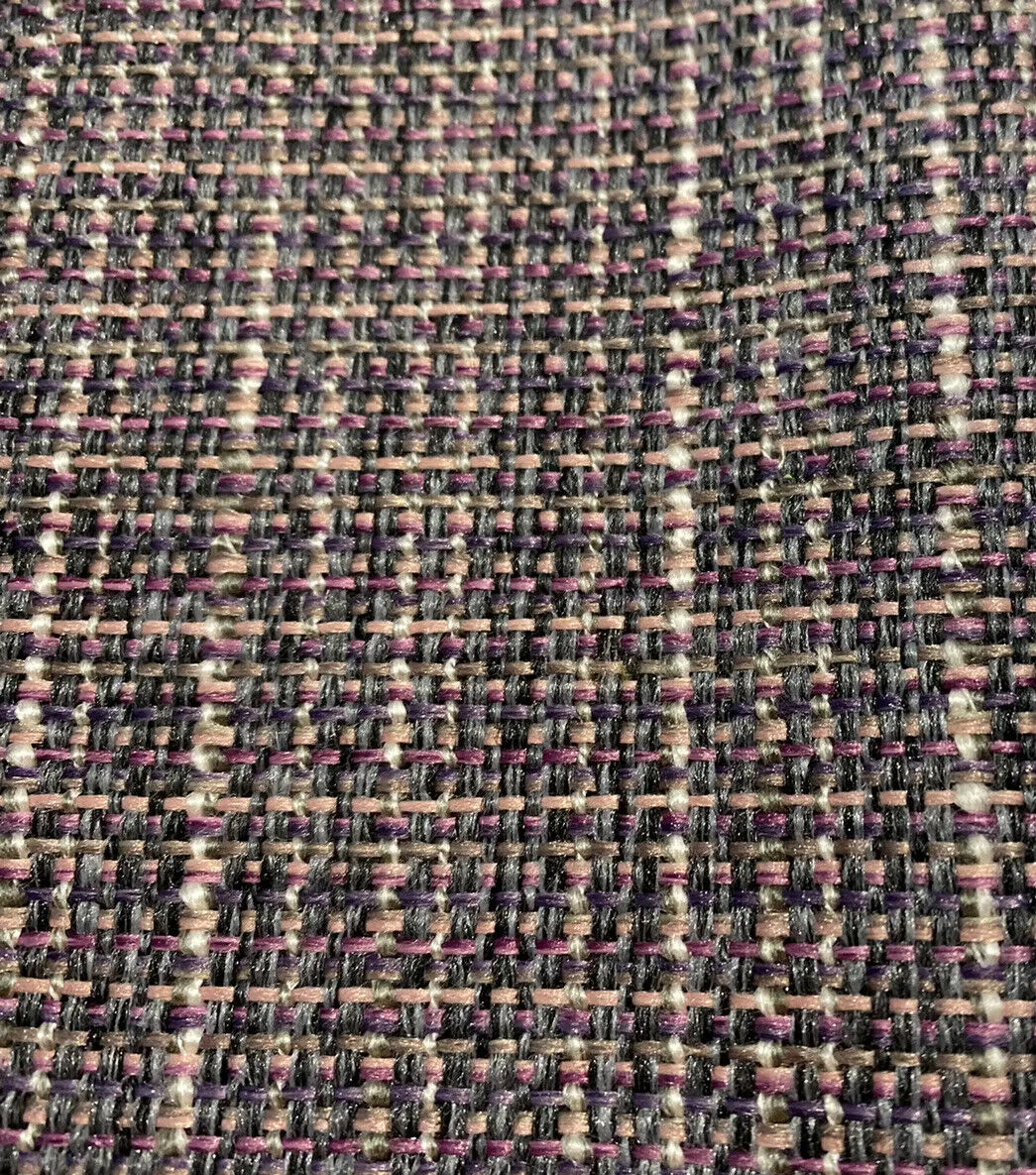 NEW Lady Kayle Two-Tone Upholstery Boucle Tweed Fabric -Pink & Black