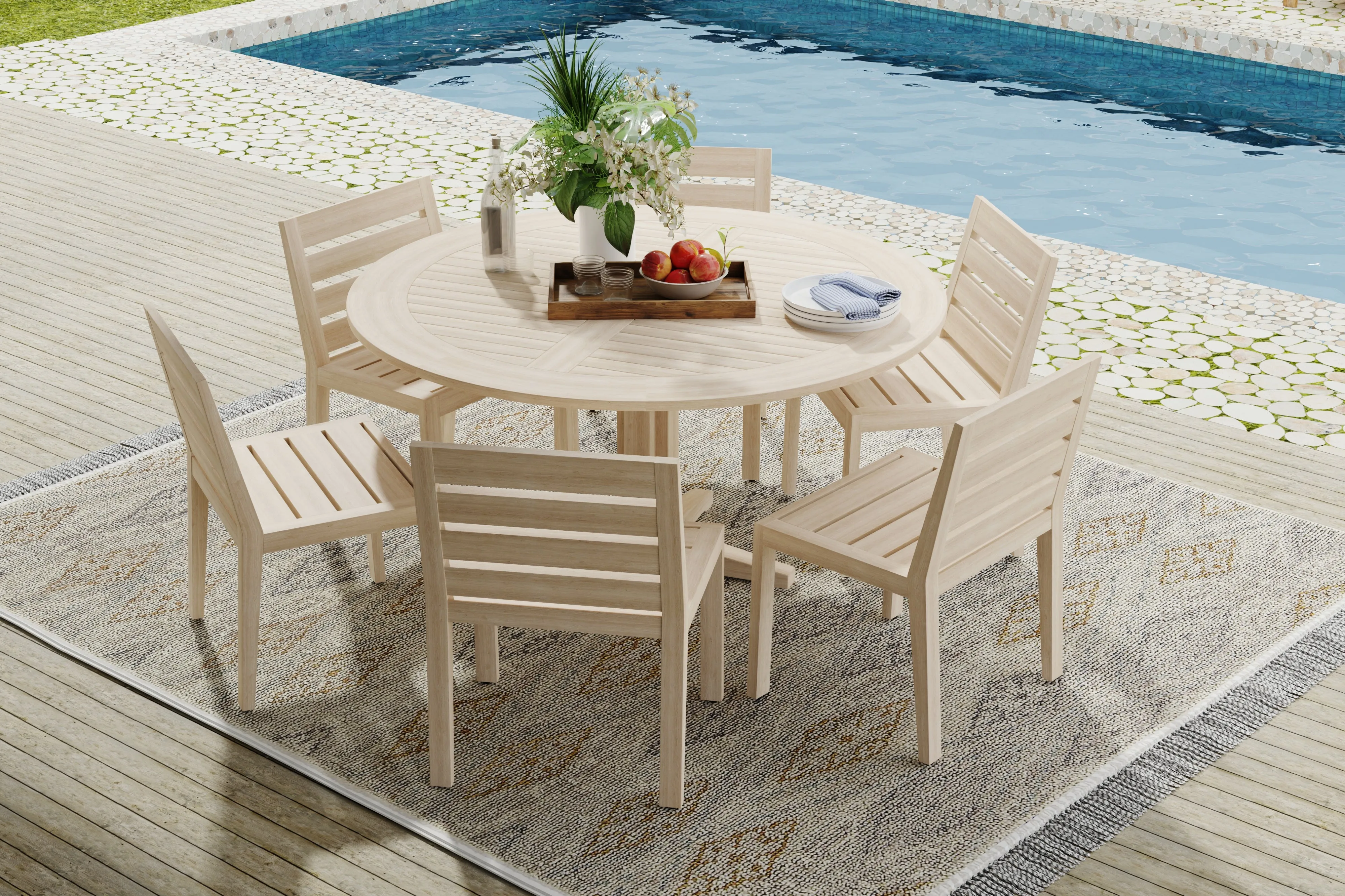 Newport Teak Outdoor Dining Armchair