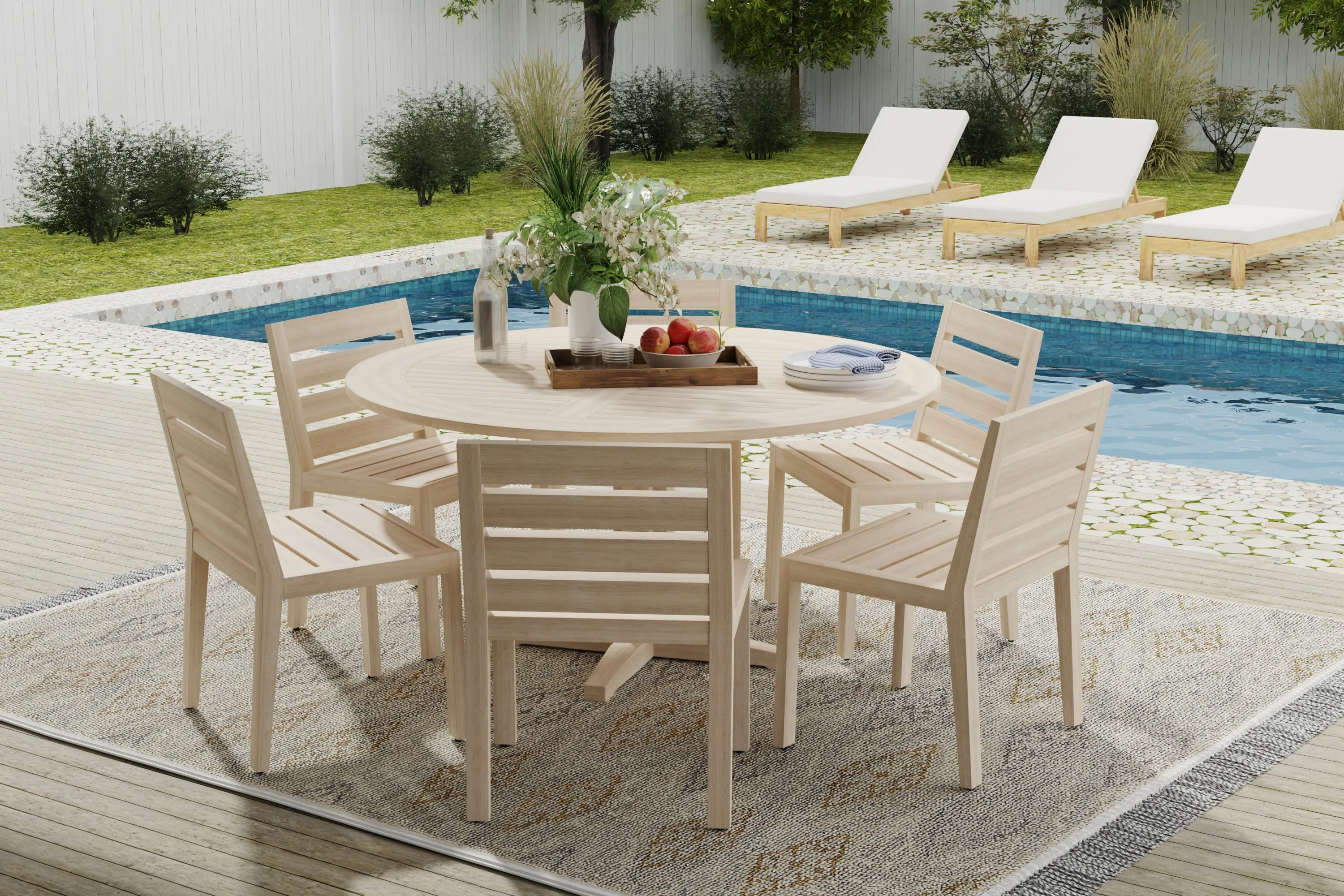 Newport Teak Outdoor Dining Armchair