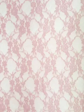 NYLON FLORAL STRETCHED LACE KNIT<br><h6>8-DUSTY ROSE<br>LACE3-DT</h6>