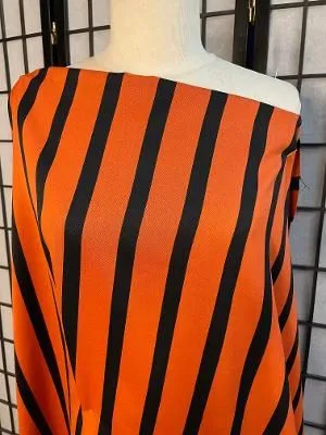 Poly Stripe - Brick/Black