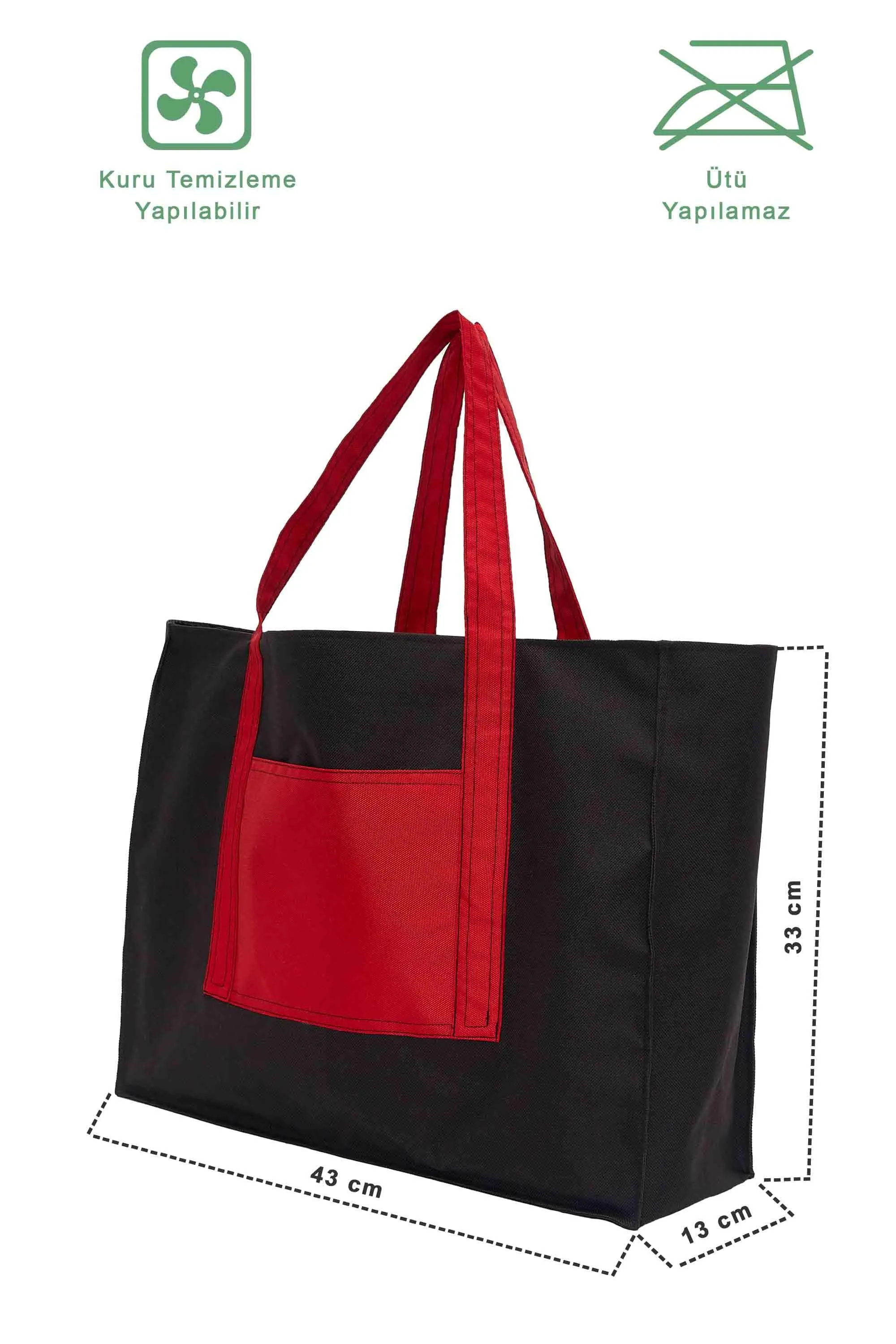 Polyamide Canvas Hand Shoulder Daily Tote Bag with Front Pocket Shopping Bag,C-11