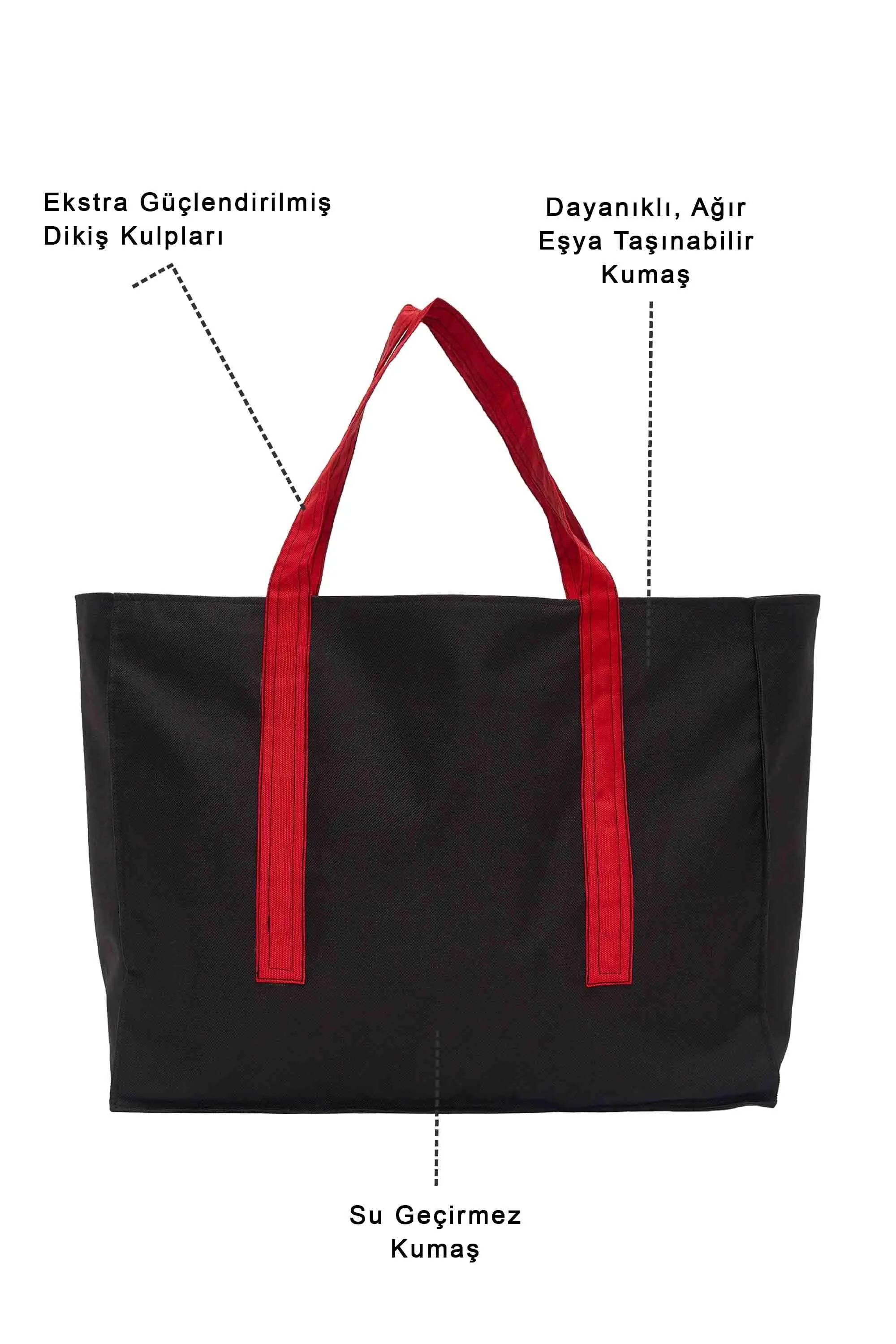 Polyamide Canvas Hand Shoulder Daily Tote Bag with Front Pocket Shopping Bag,C-11