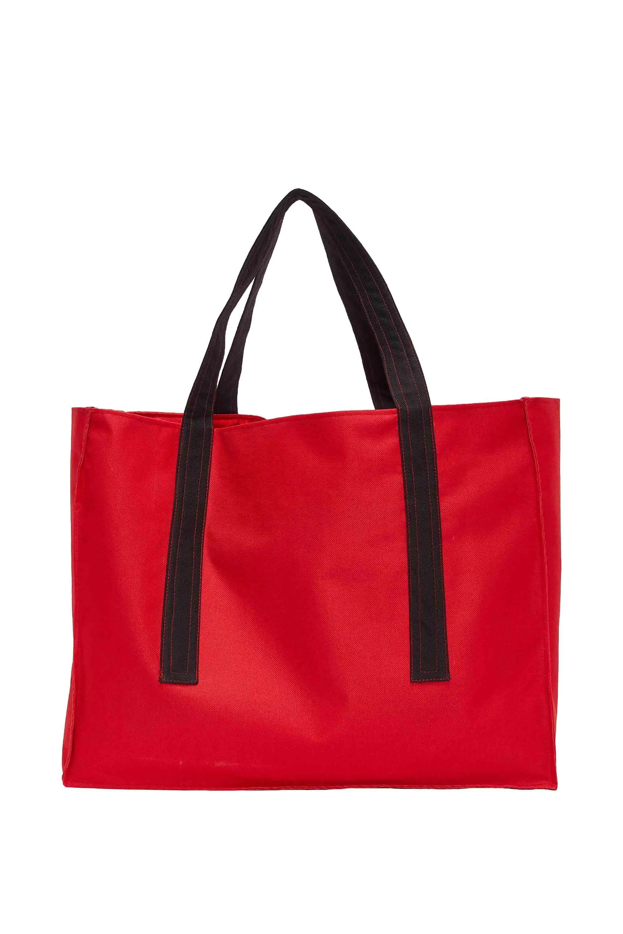 Polyamide Canvas Hand Shoulder Daily Tote Bag with Front Pocket Shopping Bag,C-11