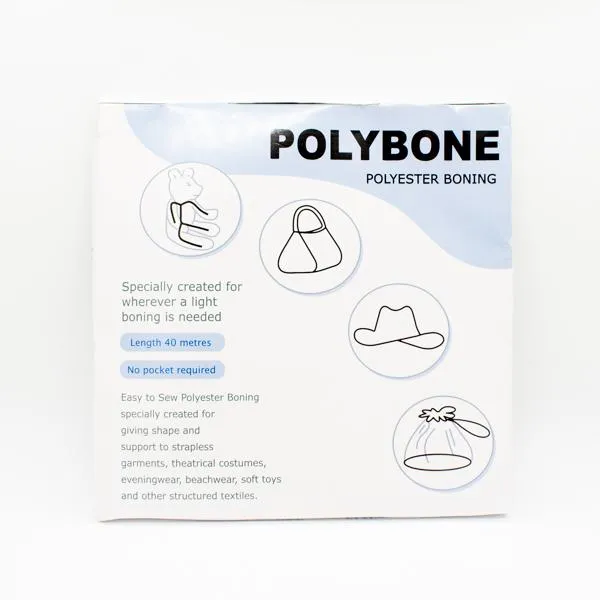 Polyester Boning-White 10mm