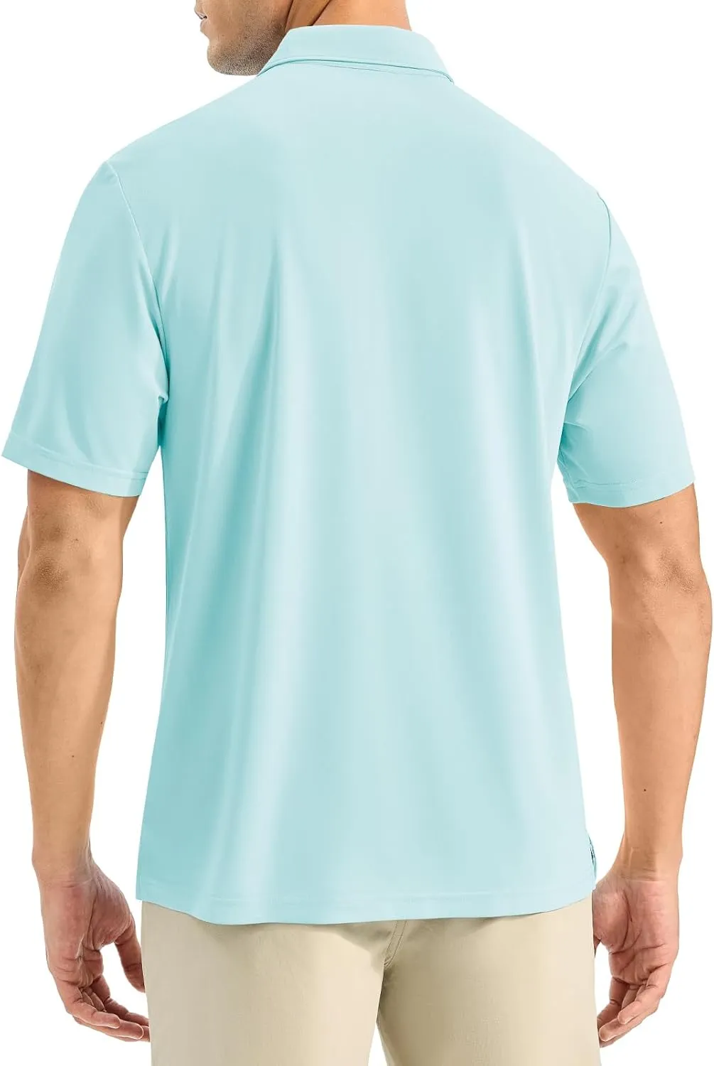 Rdruko Mens Polo Shirts Short Sleeve Dry Fit Moisture Wicking Sports Golf Tennis T-Shirt