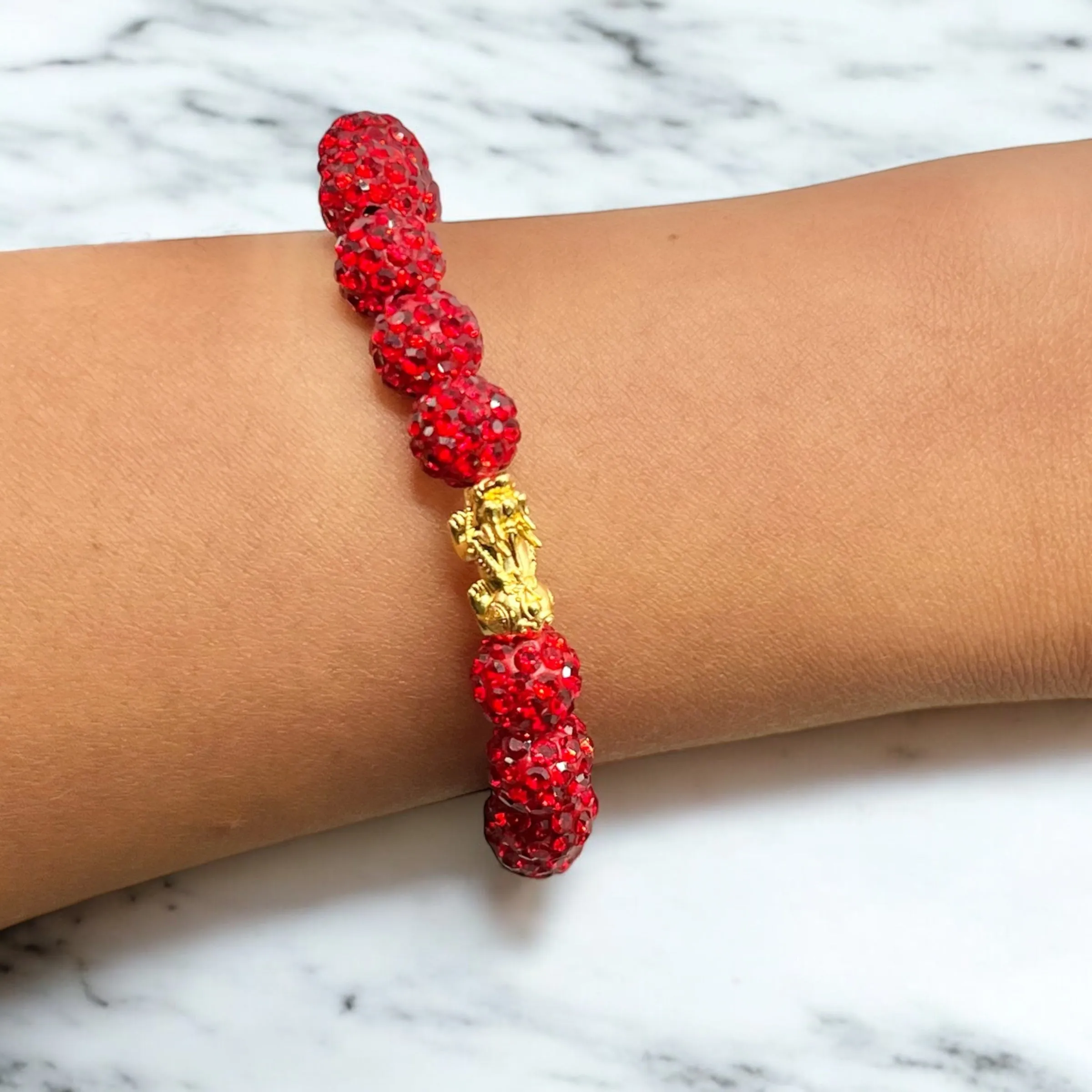 RED SWAROVSKI BRACELET