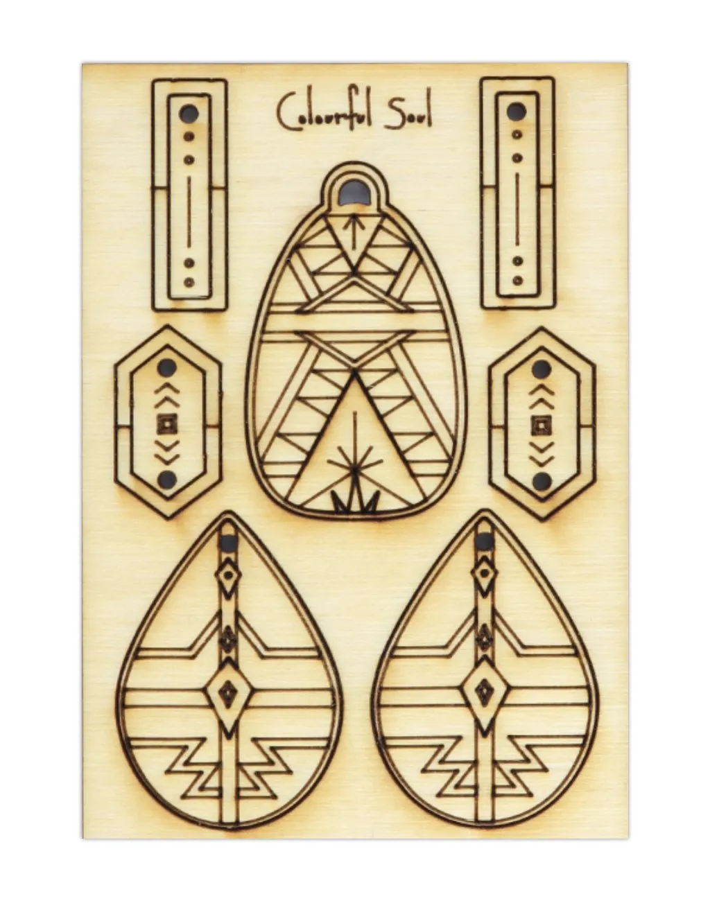 Running Eagle, Jewelry Pop Outs (1 panel, 9pcs/ea)