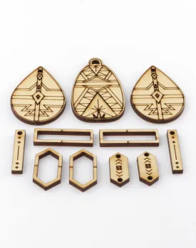 Running Eagle, Jewelry Pop Outs (1 panel, 9pcs/ea)