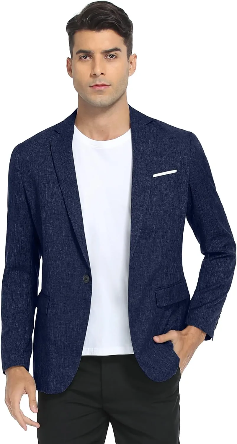 Sailwind Men's Casual Blazer Jackets Lightweight One Button Sports Coats Suit