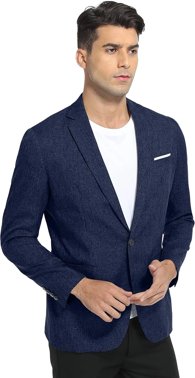 Sailwind Men's Casual Blazer Jackets Lightweight One Button Sports Coats Suit