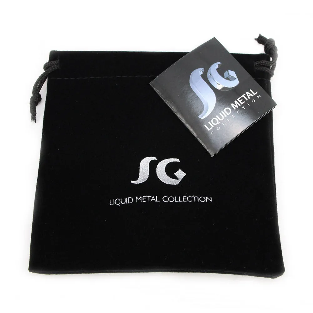 SG Liquid Metal B10-BLK Black Chrome Finish Bracelet by Sergio Gutierrez