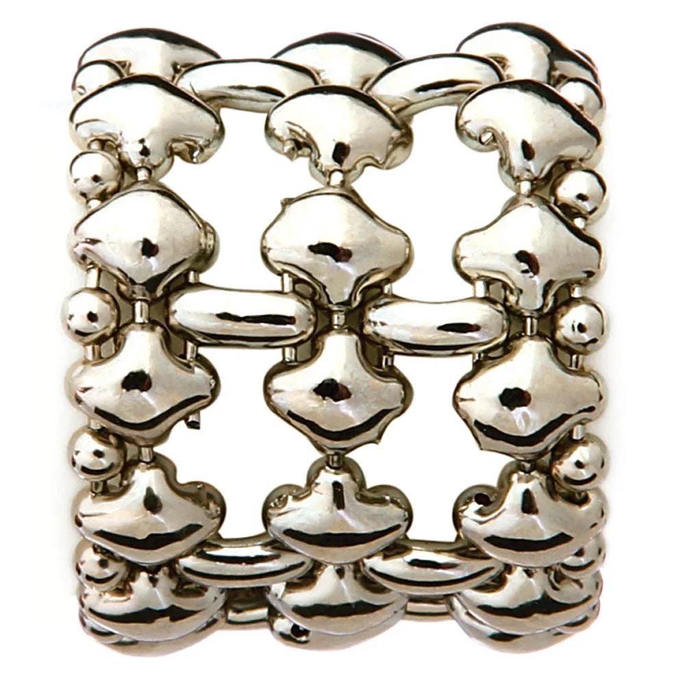 SG Liquid Metal RING2-N Chrome Finish Ring by Sergio Gutierrez