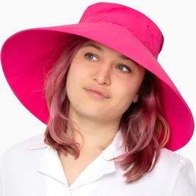 Solar Nylon Wide Brim Starlet Sun Protection Hat