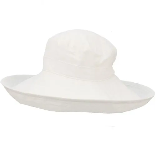 Solar Nylon Wide Brim Starlet Sun Protection Hat