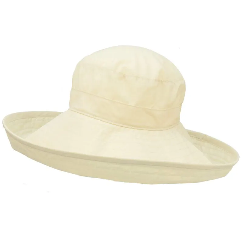 Solar Nylon Wide Brim Starlet Sun Protection Hat