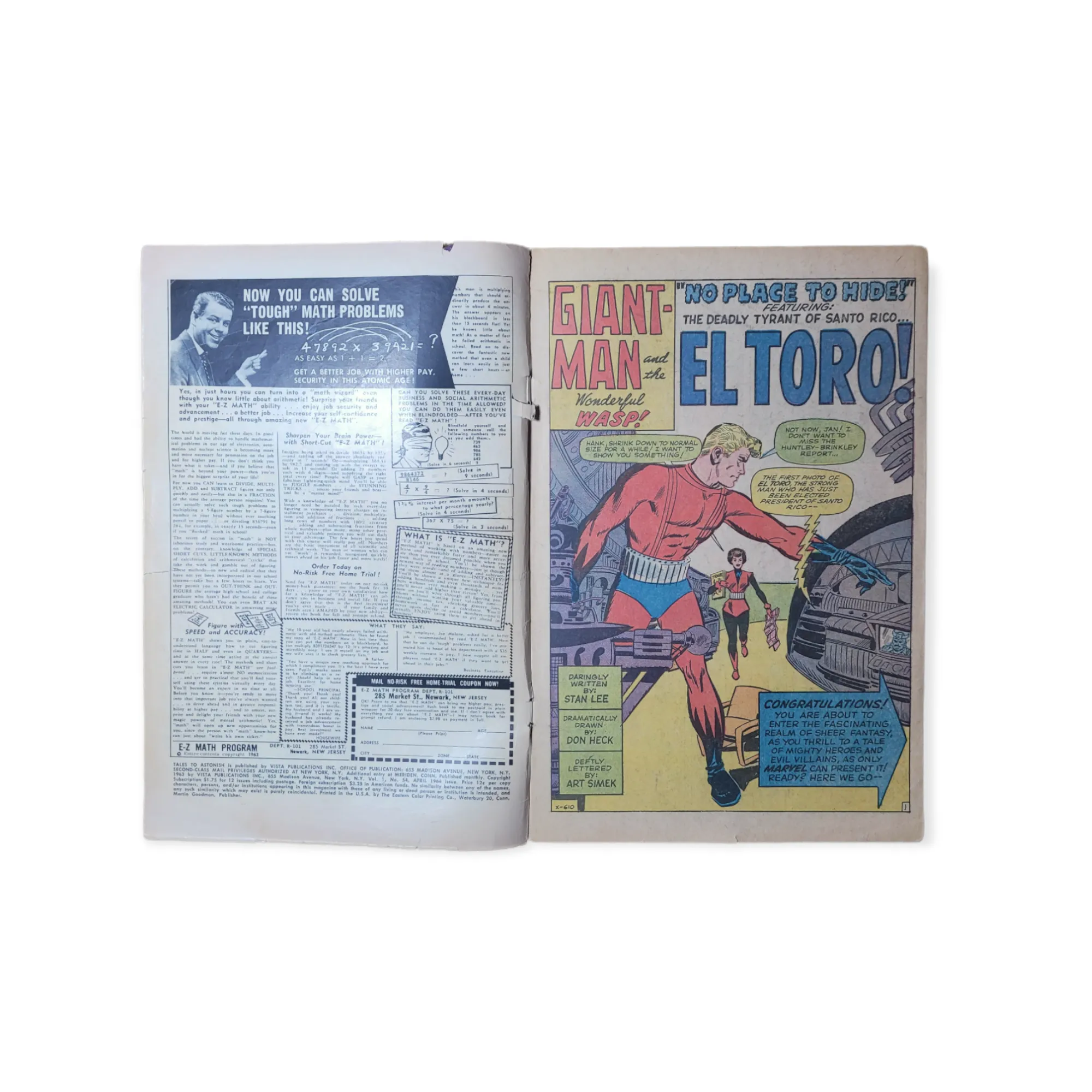 TALES TO ASTONISH #54 Giant-Man, Wasp (1964)
