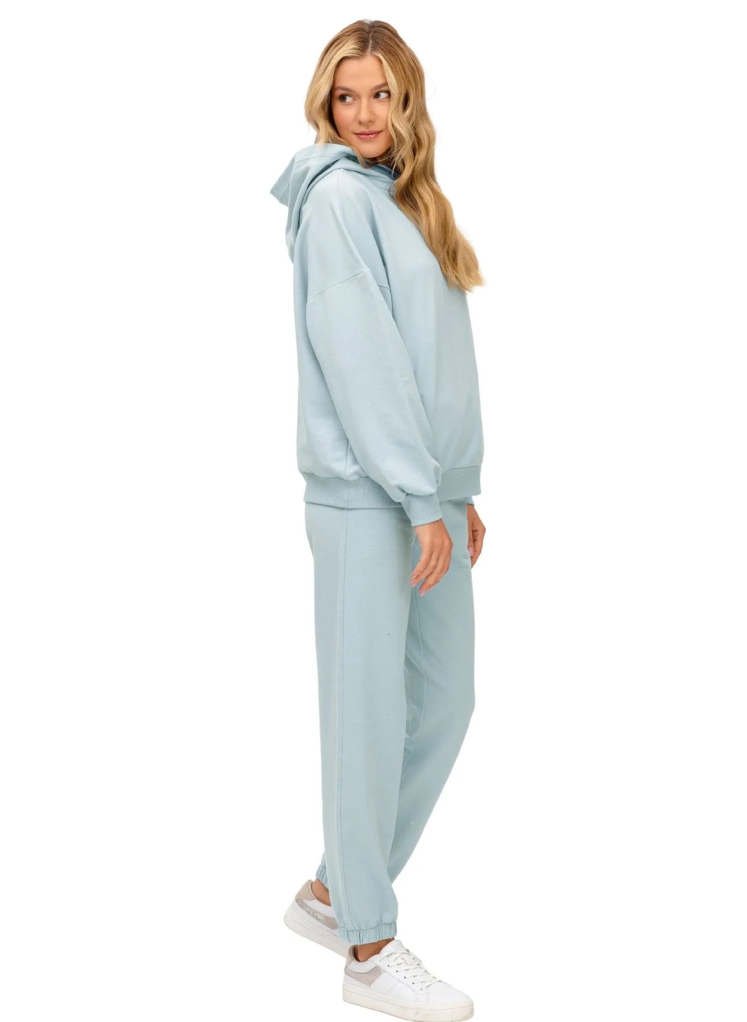 The Cozy Maternity Tracksuit - Milky Mint