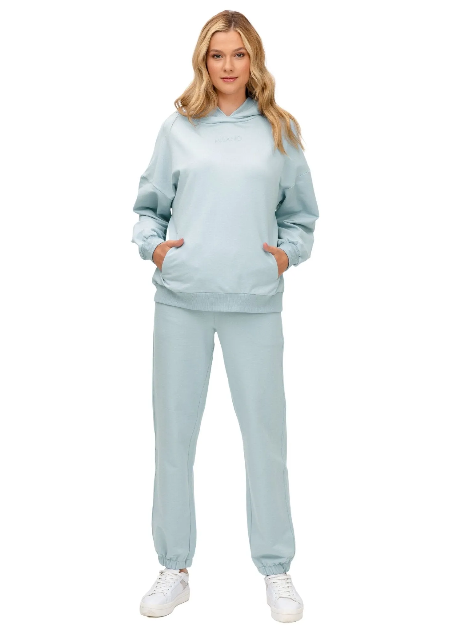 The Cozy Maternity Tracksuit - Milky Mint