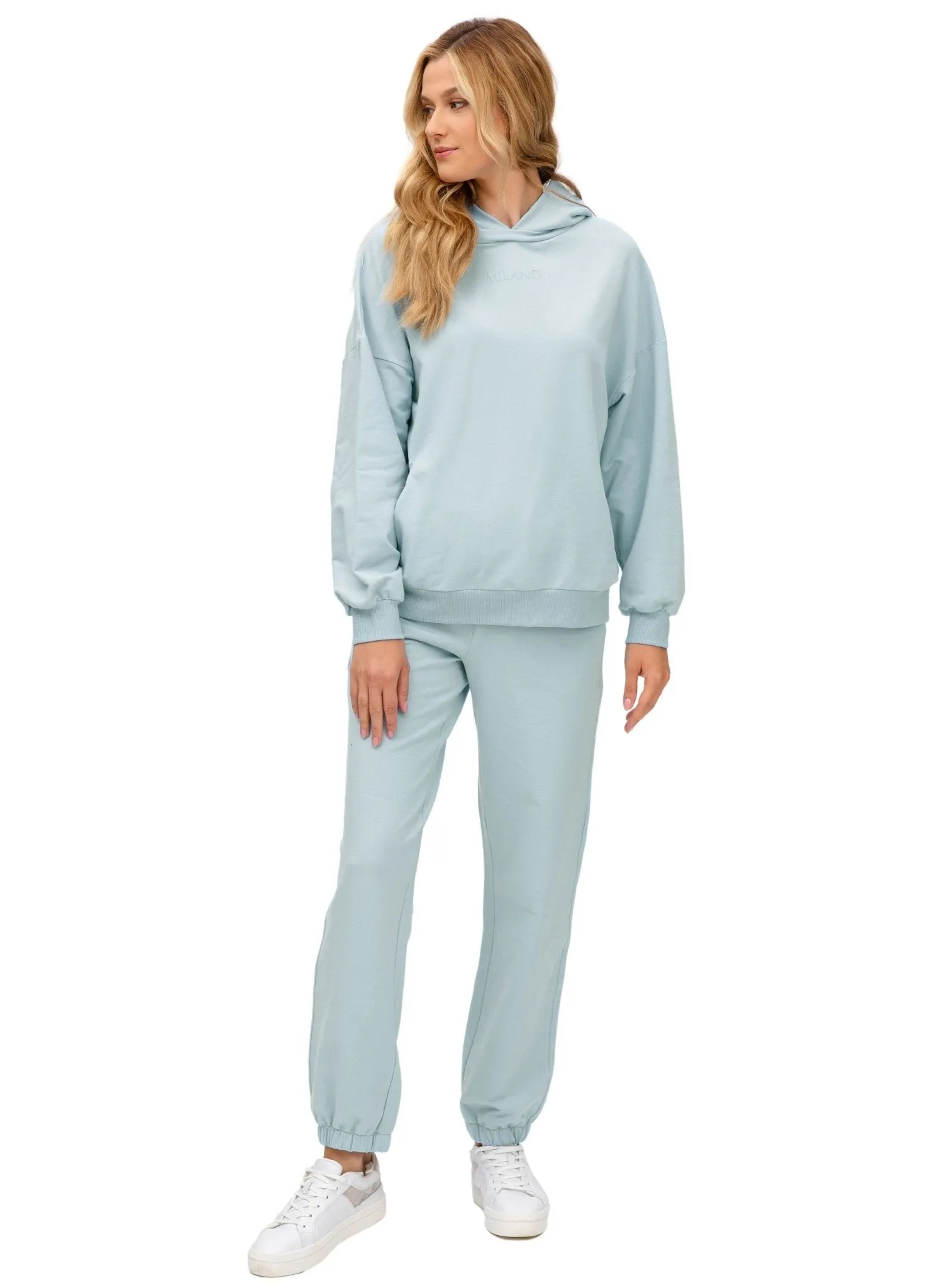 The Cozy Maternity Tracksuit - Milky Mint