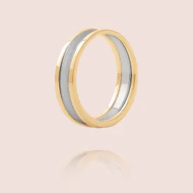 We Ring | Yellow Gold Gray Lacquer