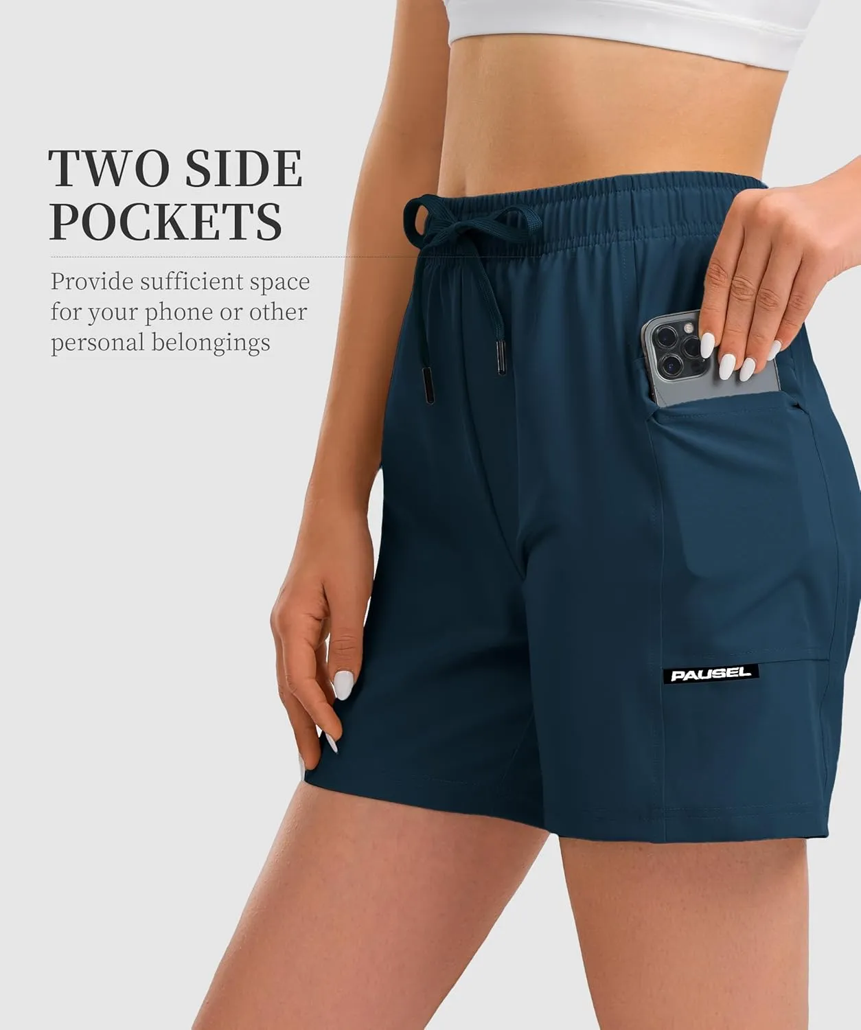 Women's Hiking Cargo Casual Shorts 6 inches Lightweight Quick Dry Athletic Shorts for Golf Workout Travel Summer 2025