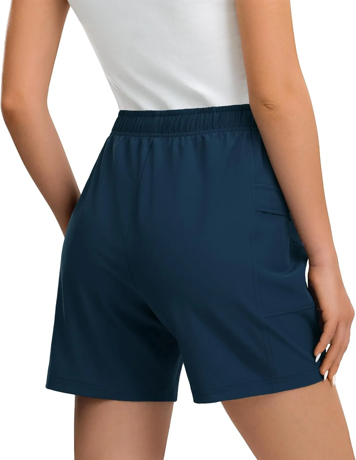 Women's Hiking Cargo Casual Shorts 6 inches Lightweight Quick Dry Athletic Shorts for Golf Workout Travel Summer 2025